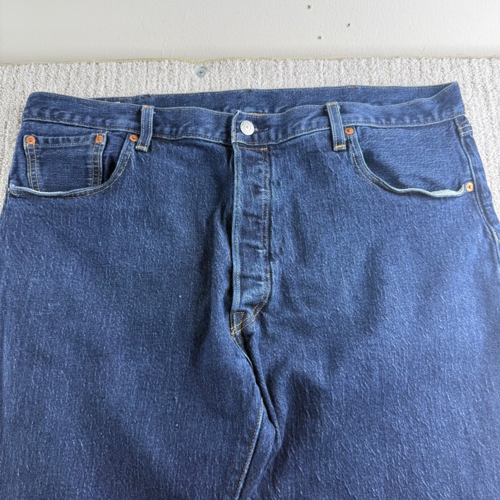 Levis Premium 501 XX Straight Leg Jeans Mens Size 40x34 Blue Denim - Picture 2 of 9